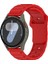 Amazfit Gtr 4 Uyumlu 22MM Yeni Tasarım Silikon KORDON-132 Kırmızı 2