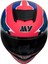 Gp My Helmet MKS001-RBW Yarış Spoiler Güneş Vizörlü Şeffaf Full Face Motosiklet Kaskı L 2