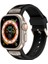 Apple Watch 9 (45MM) Uyumlu Ayarlanabilir Silikon KORDON-117 Siyah 1