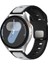 Amazfit Cheetah Pro Uyumlu 22MM Yeni Tasarım Silikon KORDON-135 Gümüş-Siyah 1