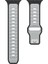 Amazfit Cheetah Pro Uyumlu 22MM Yeni Tasarım Silikon KORDON-135 Gümüş-Siyah 2