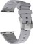 Apple Watch 7 (45MM) Uyumlu Metal Toka Tasarımlı Silikon Kordon-89 Gümüş 4