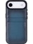 , Apple iPhone Air Için, Hakiki Deri, El Yapımı Kartlıklı Kılıf, Iç Yüzeyi Kadife, Gölgeli Mavi 5