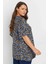 Büyük Beden V Yaka Kısa Kollu Eteği Bollaşan Bluz 303622 5