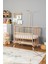 Ahşap Beşik Anne Yanı Beşik Organik (Boyasız) 60X120 - Tekerlekli Uyku Setsiz Tek Yataklı 2