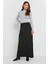 Büyük Beden Düz Kesim Cepsiz Beli Lastikli Esnek Kesim Maxi Etek 351002 1