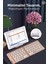 Tk-08 Pembe Kablosuz Katlanabilir Şarjlı Taşınabilir Mini Bluetooth Klavye 3