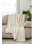 Krem Müslin Tv Battaniyesi / Koltuk Şalı – 130X170 Cm, 3 Katlı Noktalı, Çoban Dikişli 2