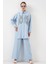 Kadın Bdart Işlemeli Keten Karışımlı Iki Parça Takım Maya Mavisi 4