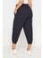 Büyük Beden Paçası ve Beli Lastik Detaylı Cepli Jogger Pantolon 303210 6