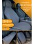 Terletmez Oto Koltuk Koruyucu Kılıf %100 Pamuk 5 Li Tam Set Füme Renault Fluence Tüm Modeller 1
