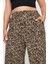 Büyük Beden Beli Lastikli Cepli Desenli Geniş Paça Pantolon 143770 4