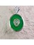 Yeşil Mineli 925 Ayar Gümüş Aslan Madalyon Kolye Ucu 1