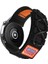 Huawei Watch Gt3 Pro (46MM) Uyumlu (22MM) Halat Görünümlü Kumaş KORDON-112 Siyah 2