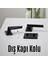 Kapı Kolu Siyah Kare Rozetli Sağa Sola Uygun Ev Kapı Kolları Kilitlenebilir 1 Takım Yale Kapı Kolu 3