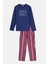 Lacivert Erkek Uzun Kollu Pijama Tk. 1