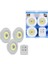 3lü Uzaktan Kumandalı Yapışkanlı Kablosuz LED Spot Lambalar (5264) 1