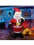 Yılbaşı Baston Şekerli Noel Baba Işıklı Şişme Dekor 120 cm 1