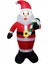 Yılbaşı Baston Şekerli Noel Baba Işıklı Şişme Dekor 120 cm 2