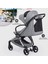 Pilota Premium Kabin Tipi Bebek Arabası Gri 5