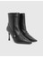 Ketita Hakiki Deri Siyah Kadın Topuklu Bot 1