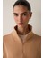 Açık Kahverengi Modal Dik Fermuar Yaka Sweatshirt 3