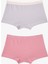 Kız Çocuk Çizgili Kalp Desenli 2'li Boxer 1