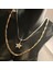 Yıldız Uçlu Kolye & Üç Renkli Burgu Kolye Ikili Takım 316L Gold Renk 3