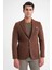 C 717 Ceket Regular Fit Tütün 4