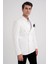 C 646 Ceket Slim Ekru Casual 3