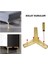 (4 Adet) 12cm Modern Gold Metal Mobilya, Dolap, Koltuk, Tv Ünitesi Ayakları 6