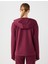 Bordo Uzun Kollu Kapüşonlu Örme Sweatshirt 5