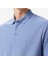 Erkek Mavi Classic Fit Uzun Kollu Polo Yaka T-Shirt K57351T.4MY 5