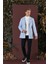 Ka 078 Slim Fit Mavi Spor Kaban 1