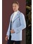 Ka 078 Slim Fit Mavi Spor Kaban 2