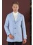 Ka 078 Slim Fit Mavi Spor Kaban 4