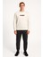 Unisex Nolimits Üç Iplik Rahat Kesim O Yaka Baskılı Pamuk Sweatshirt Ekru 1