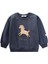 At Aplikeli Sweatshirt 1-6 Yaş Lacivert 5
