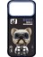 iPhone 17 Pro Max Uyumlu Gözlük Fermuar Rich Köpek Detaylı Nakış Işlemeli Kabartmalı Cool Cute Kılıf 1