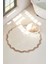 Scallop Yuvarlak Banyo Paspası Bambu 90X90 Bej 5