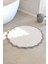 Scallop Yuvarlak Banyo Paspası Bambu 90X90 Gri 1
