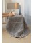 Travertine Yuvarlak Banyo Paspası %100 Pamuk 100X100 Gri 1