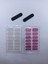 Kendinden Yapışkanlı Nail Sticker 2 Paket Tırnak Stickeri Takma Yapışkanlı Oje Pembe Beyaz Simli 1