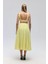 Amaya Bilek Hizasında Pileli Sarı Etek 5