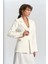 Anisah Belden Oturmalı Ekru Blazer 3