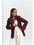 Anisah Belden Oturmalı Bordo Blazer 1
