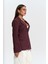 Anisah Belden Oturmalı Bordo Blazer 3
