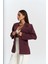 Anisah Belden Oturmalı Bordo Blazer 4