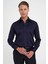 Slim Fit %100 Pamuk Non Iron Kumaş Klasik Lacivert Gömlek Gk 734 6