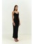 Olesya Askılı Siyah Maxi Boy Elbise 3